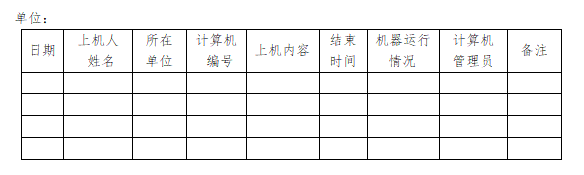 计算机操作规程，计算机运行规程？