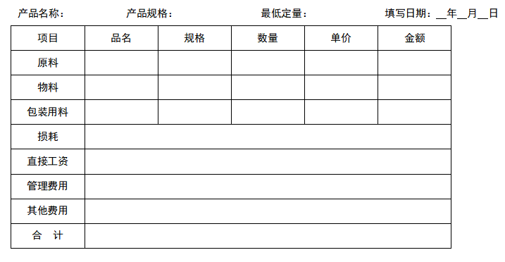 成本估价单，成本估价单模板怎么写？